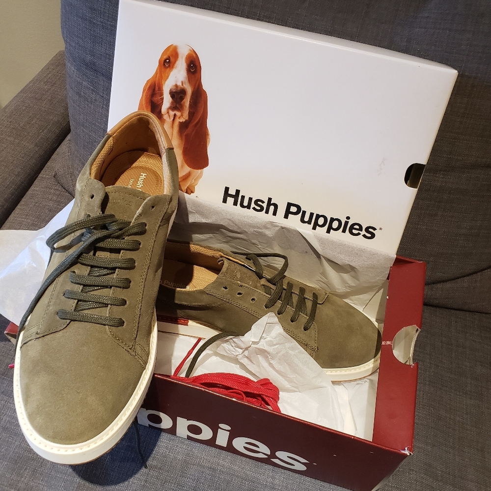 Hush Puppies Men's Olive Casual Sneaker Shoes Size 11